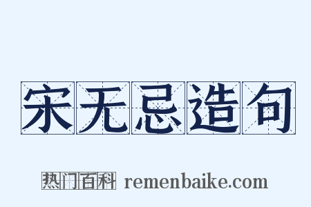 宋无忌造句是什么意思的图片